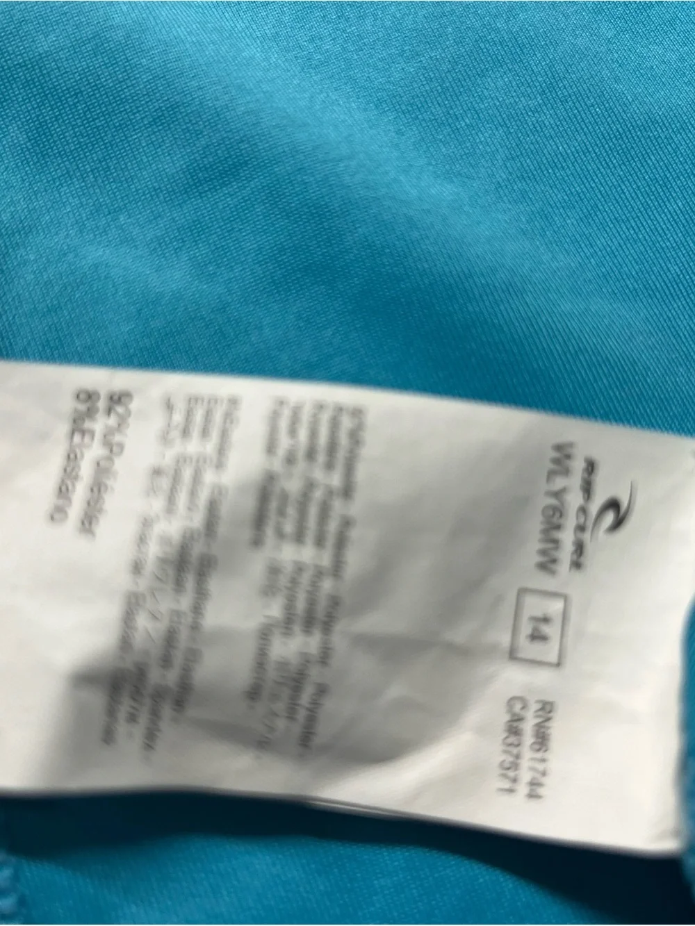 Rip Curl Teal Logo Short-Sleeve Kids Rash Guard